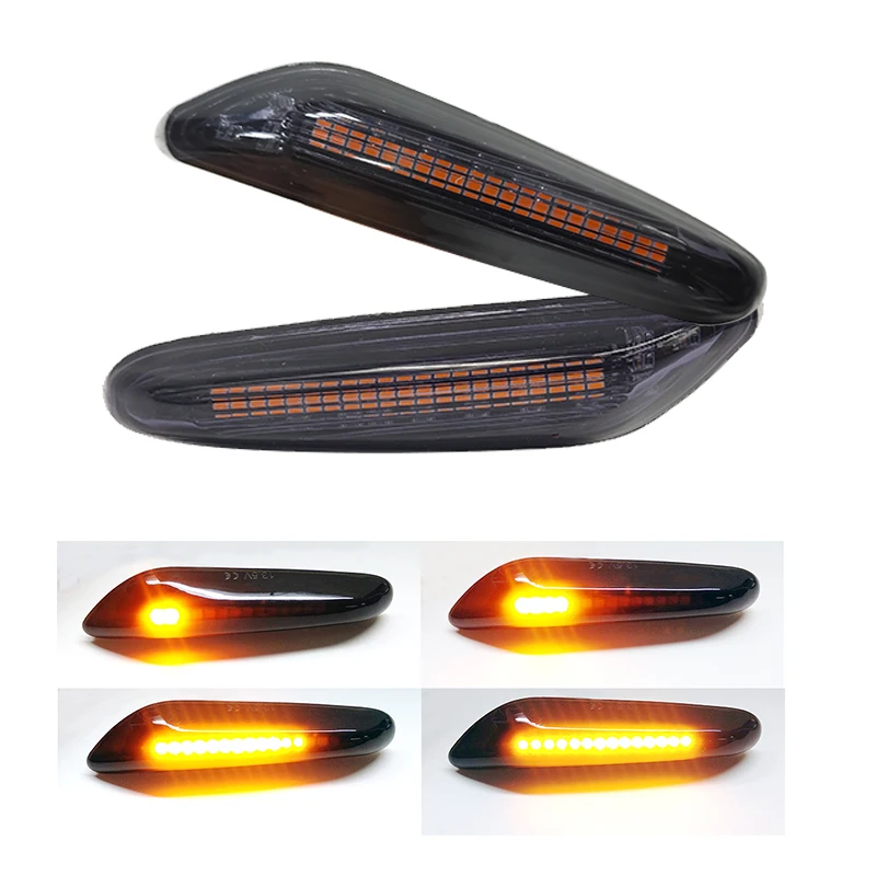 

2 шт., автомобисветильник Светодиодные поворотники для BMW E60 E61 E81 E82 E88 E46 X3 X1