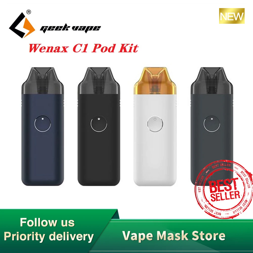Оригинальный набор для вейпа Geekvape Wenax C1 со встроенным аккумулятором 950 мАч