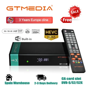 

DVB-S2 Gtmedia V8 NOVA Satellite Decoder with 3 years Europe cccam 7 Clines Gtmedia V8X V8 Honor FULL HD satellite tv receiver