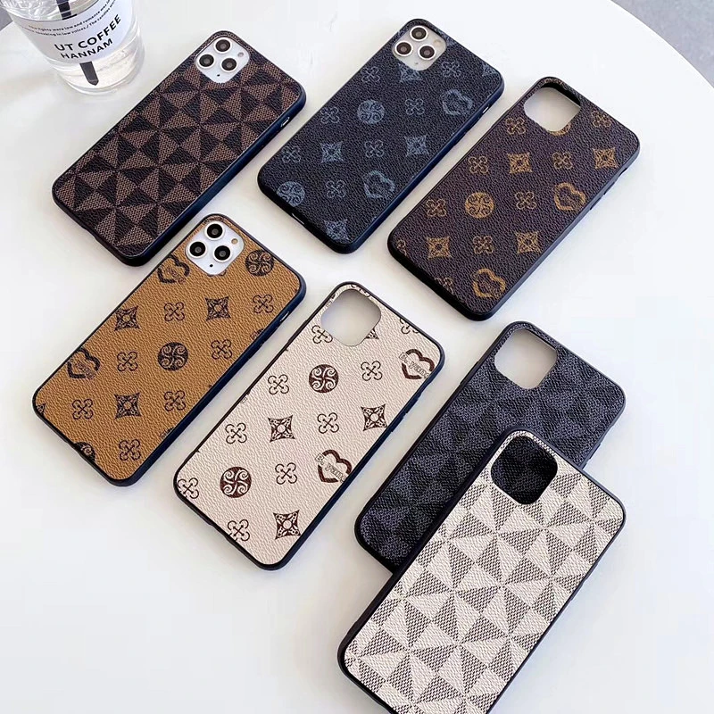 

Luxury Geometric Lattice Pattern Case For iPhone 11Pro Max SE XR X Leather Cover for iPhone 7 8 6Plus Fashion Texture Grid Cases