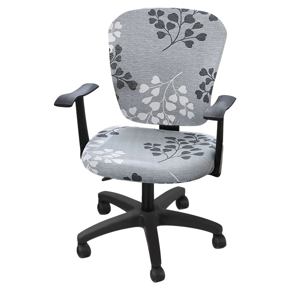 Современные эластичные чехлы для стульев из спандекса, не грязные Чехлы для компьютерного кресла, легко моющиеся съемные чехлы для офисных стульев 11,11 - Цвет: V