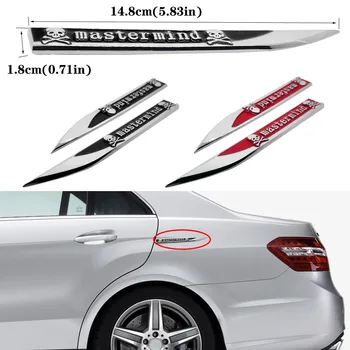 

Universal Car Fender Side Badge Decal Rear Trunk Sticker For Audi A3 Peugeot 308 Nissan Mini Cooper Audi A6 C5 Mitsubishi Asx