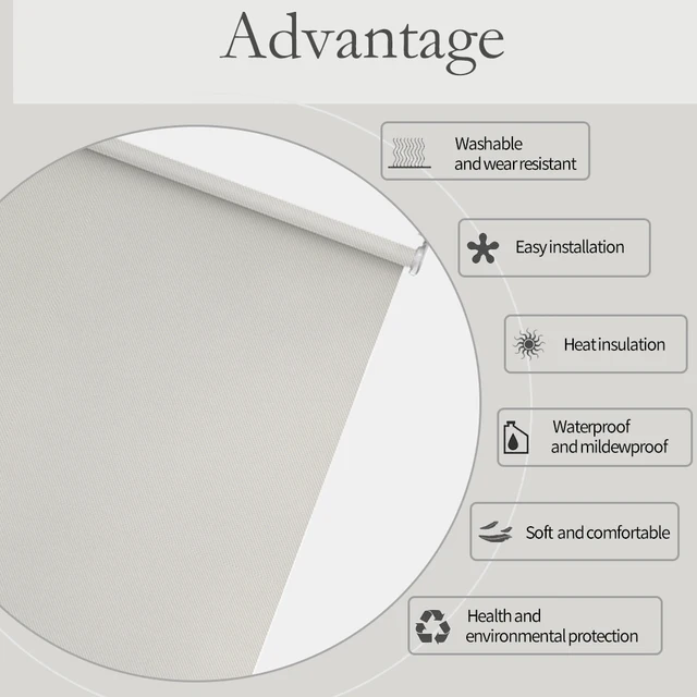 Blindify Testreszabott Méretű Elektromos Henger Redőnyök Az Ablakok Intelligens Wifi Google Alexa Home Voice Control Persana Electrica - Image 3