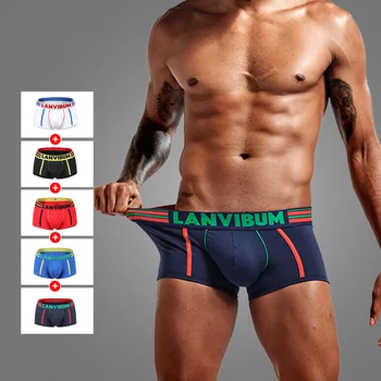 

Men Breathable Boxers Soft Cotton Boxers Underwear Men Underpant U Convex Pouch Men's Underwear Shorts Slips Cueca