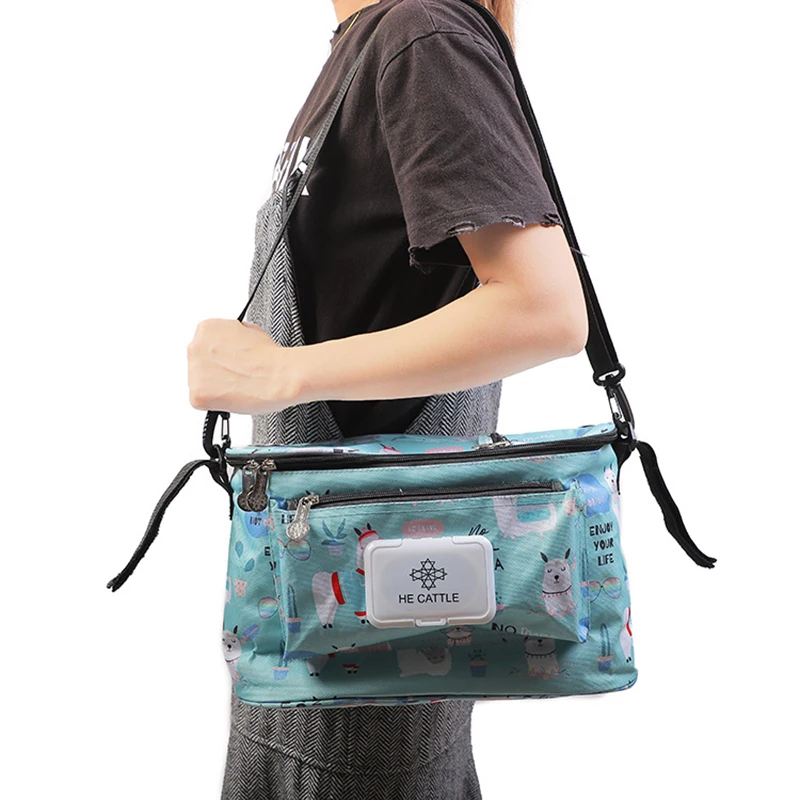 

Baby Stroller Organizer Bag Mummy Diaper Bag Baby Pram Buggy Cart Hanging Bag Waterproof Detachable Handbag Stroller Accessories