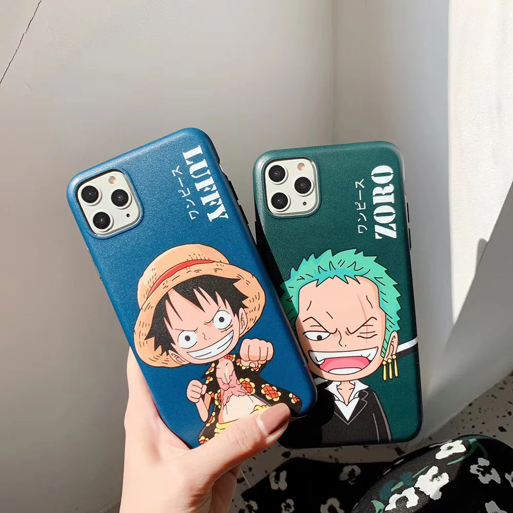 One piece Luffy Зоро глянцевый IMD чехол для iPhone 7 8 Plus 11 Pro X XSM XS XR Япония прыжок аниме