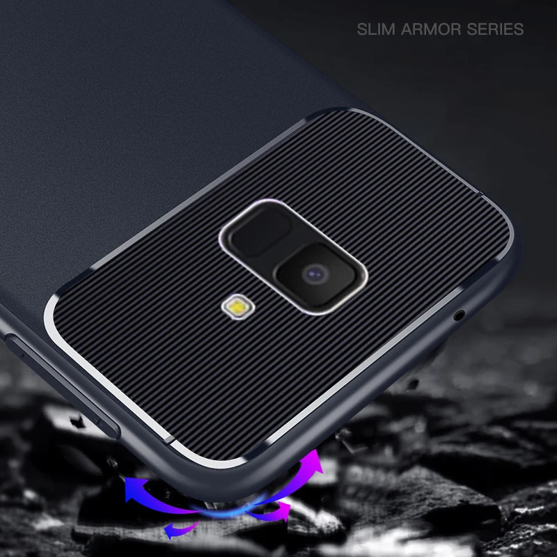 Чехол, чехол, чехол для samsung galaxy A6 плюс A6plus мягкие Роскошные Силиконовые простой, матовый силиконовая защитная задняя панель для телефона Etui