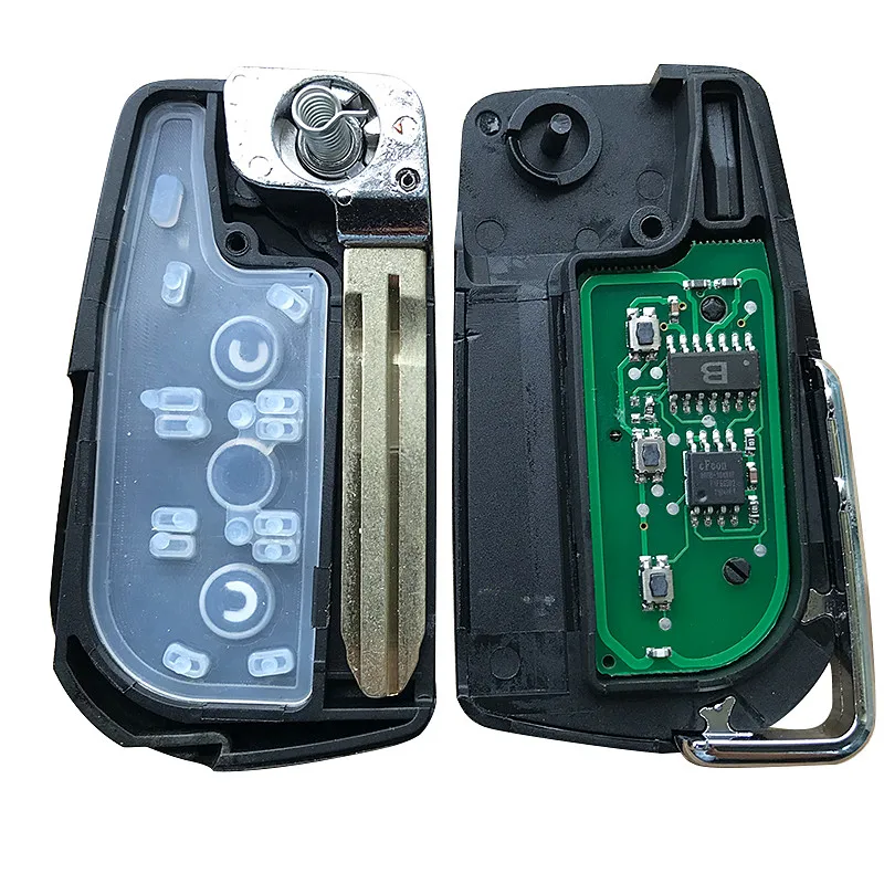 FOR TOYOTA PRADO 120 RAV4 KLUGER FCC ID: 50171 60081 60030 2 BUTTON UPGRADED FLIP REMOTE KEY FOB 433 MHZ 304.2 MHZ 4C 4D67 CHIP