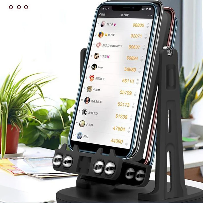 car mobile holder Shake Wiggle Device Automatic Swing Motion Mobile Phone Run Step Count Programs phone holder for desk