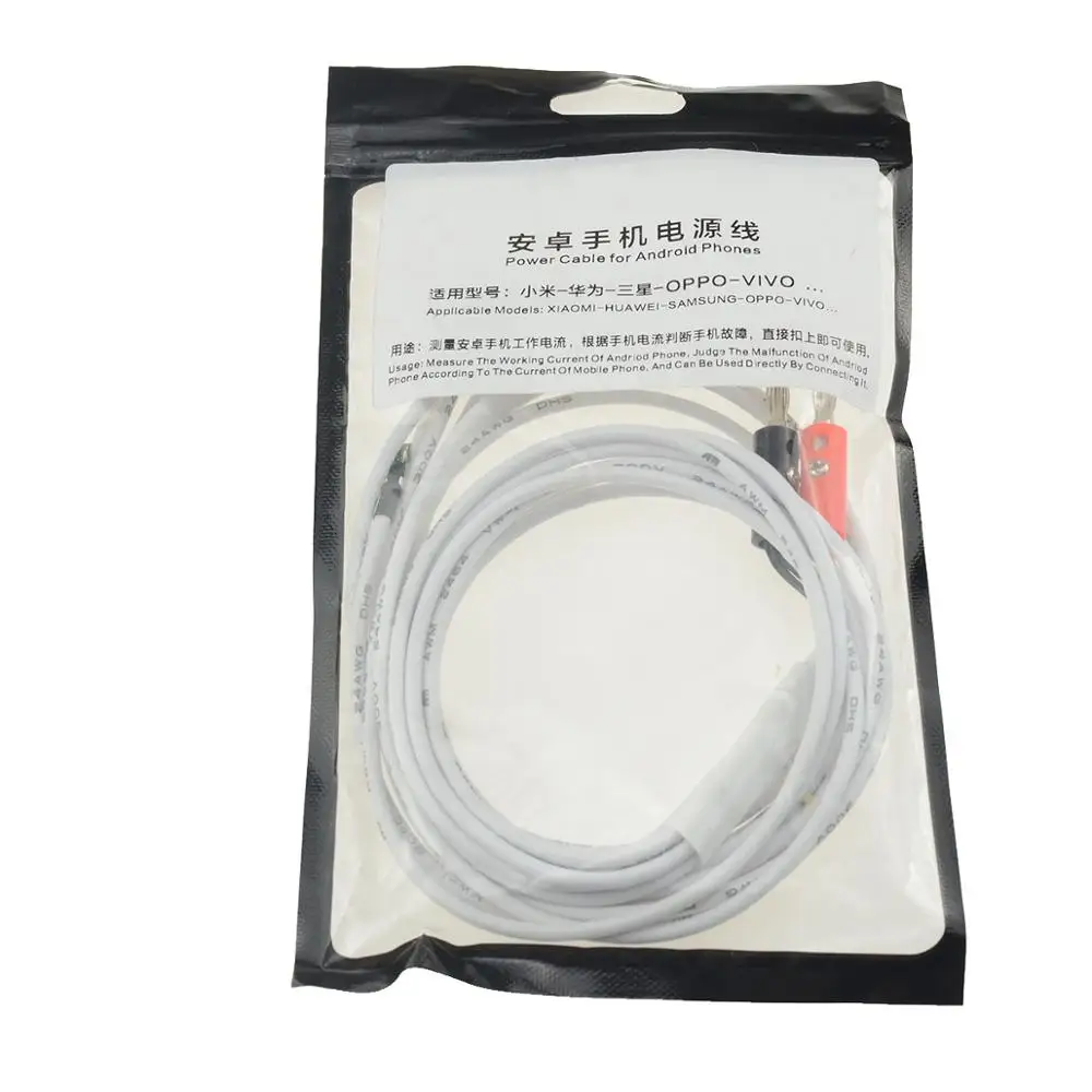 

Delicated Power Current Test Cable for Samsung Huawei Xiaomi OnePlus OPPO Andriod Phone Power Supply Line