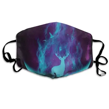 

Lunar Deer print Dustproof and windproof mask, washable and reusable, suitable for outdoor sports