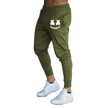 

European and American men's sports pants Street casual fashion legging drawstring pants cotton men's running pants