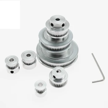 

3.17mm/4mm/5mm/6mm/6.35mm/8mm/10mm/12mm Bore 2GT16/20/25/30/40 3D Printer Motor Synchronous Timing Belt Pulley Wheel