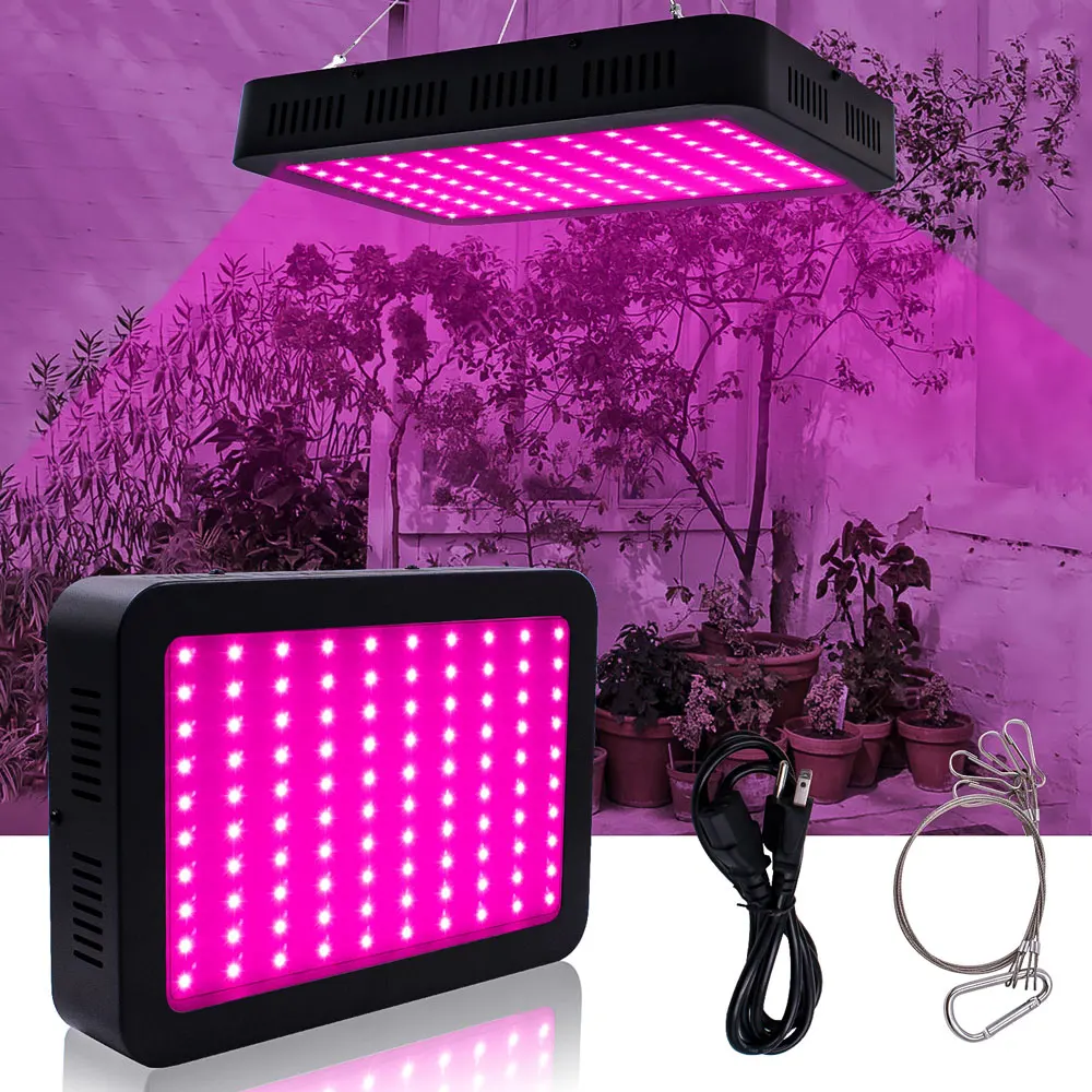 

2000w 200*10w Full Spectrum 3030 Lamp Bead Plant Lamp Ac85~264v Aluminum Alloy Single Control Black Plant Light