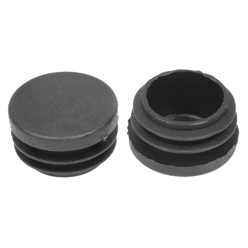 Горячая XD 30mm x 21 мм черные пластиковые заглушки концевые колпачки круглые трубки