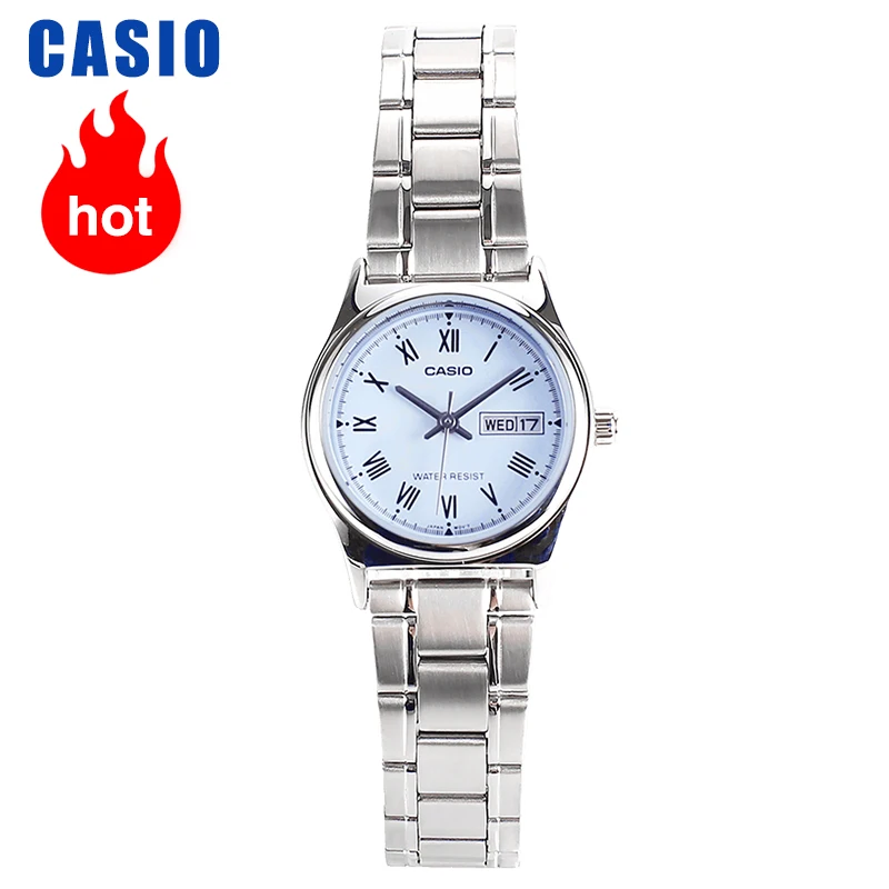 Часы Casio LTP-V006D-2B женские модные повседневные водонепроницаемые кварцевые |