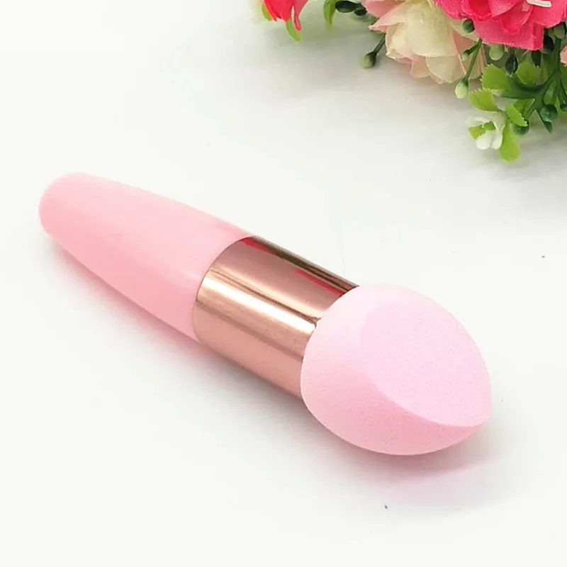 Pink Beveled Конфеты цвет рук Бьюти спонжи основа спонж косметический спонж для макияжа Губка для лица макияж пудра слоеного инструмента - Цвет: Pink Beveled