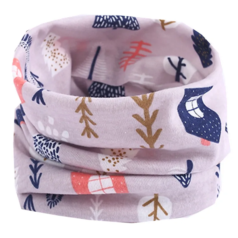 Kid Boy Girl Warm Magic Neckerchief O Ring Bufandas Baby Neck Collar Children Cotton Scarf Spring Autumn Winter kids scarf