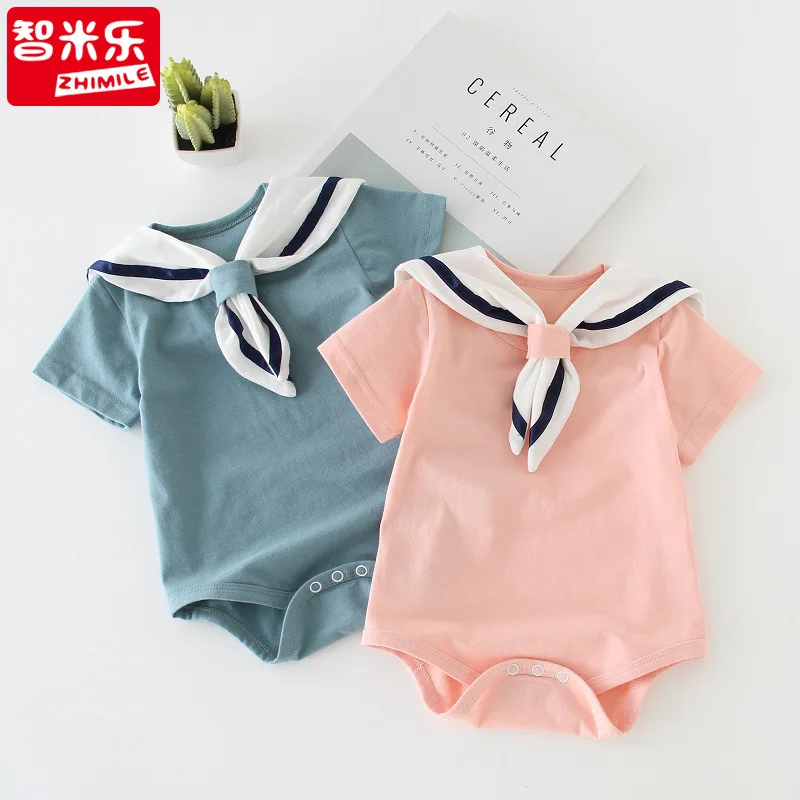 

Triangular Onesie Summer Wear Men Red Thin Baby Romper Summer Universal Newborns Non-Baby Jumpsuits
