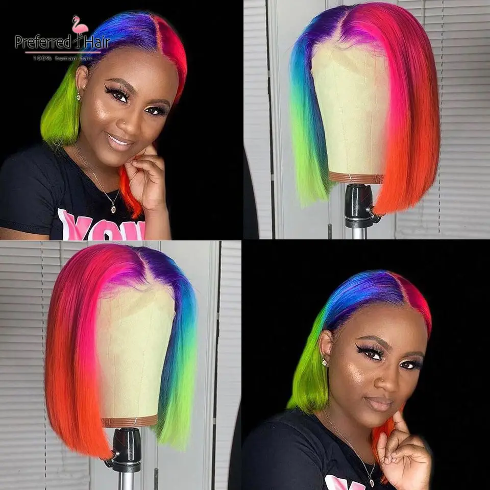 rainbow wig
