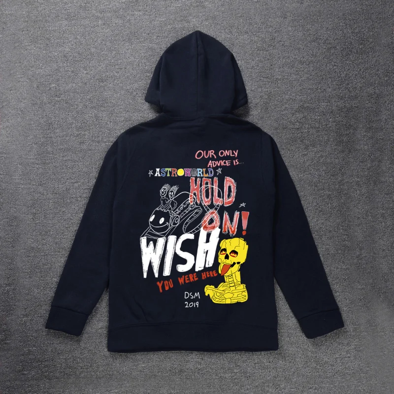 19SS Cactus Travis Scott Astroworld Sicko Tee Hoodie Heren en Dames Hoge kwaliteit Paint Hip Hop Hoodie Nieuw