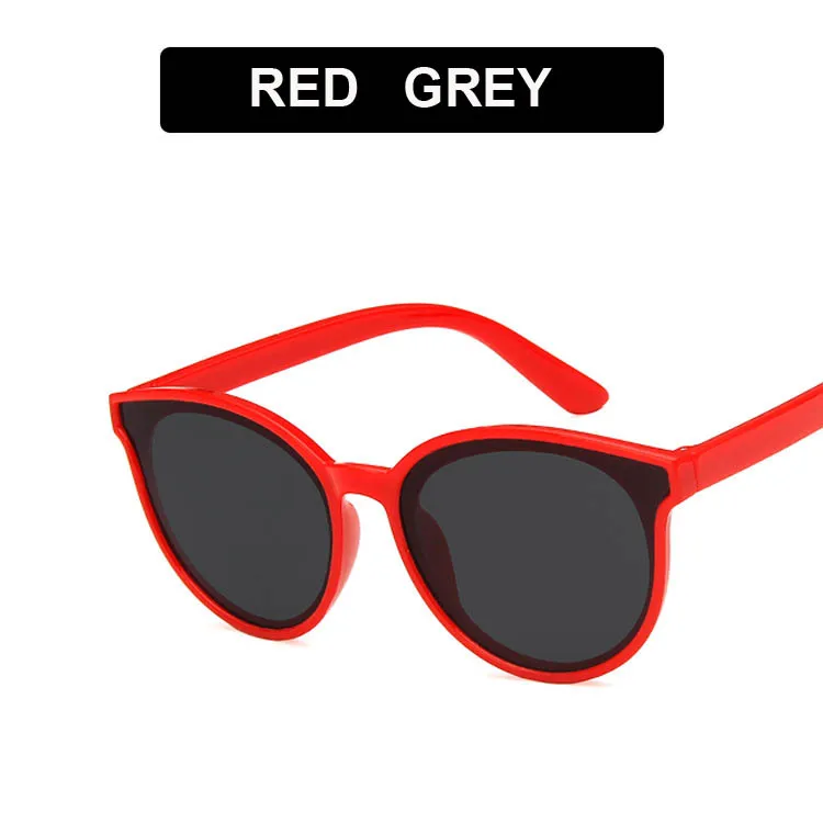 red grey Kilig Лидер продаж детские солнцезащитные очки для женщин Новая мода квадратный детские солнцезащитные очки для мальчиков и девочек Солнцезащитные очки "кошачий глаз" очки детские очки для путешествия UV400 подарок - Цвет линз: red grey