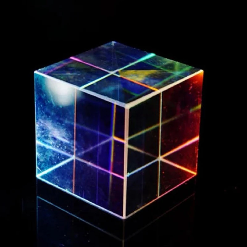  Optical Glass Prism RGB Dispersion Prism Six-Sided Bright Light Combine Cube Prism For Physics Teac - 4000235238050