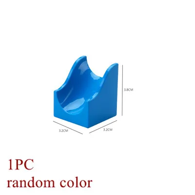 Crazy Fun Rolling Ball Building Blocks Compatible Marble Run Bricks Parts Accessories Educational DIY Toys Light  Blue