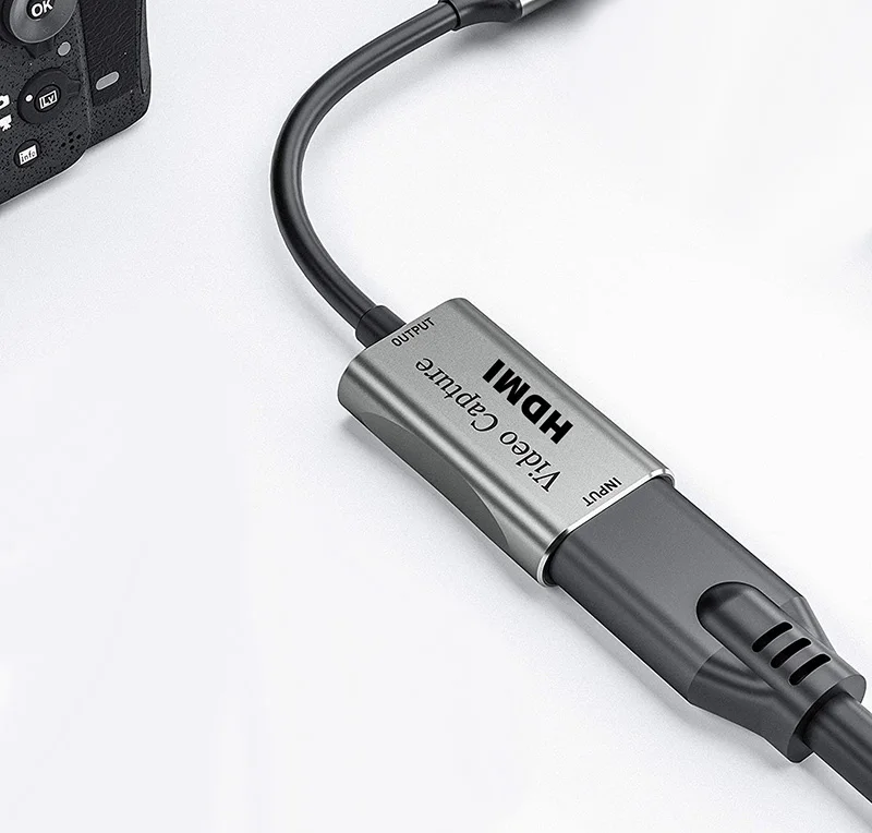 Adaptador HDMI para Vlog, Youtuber, Cineasta, DSLR Video Capture Card