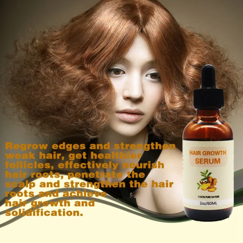 60ml Hair Growth Serum Hair Growth Treatment Hair Serum Anti Hair Loss Thinning Balding Repairs Hair 5
