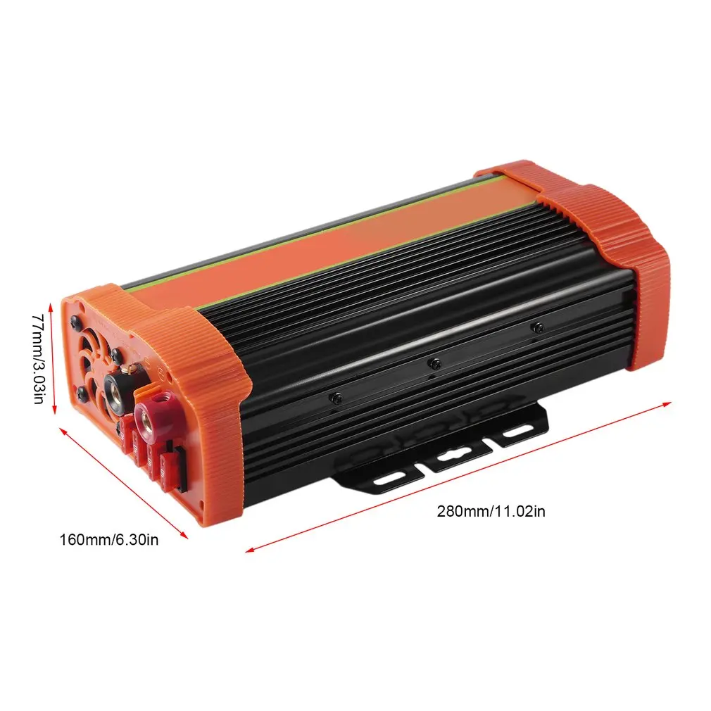 P1500C 1500 Вт Мощный Автомобильный инвертор DC12V к AC220V солнечный инвертор модифицированный синусоидальный преобразователь питания адаптер