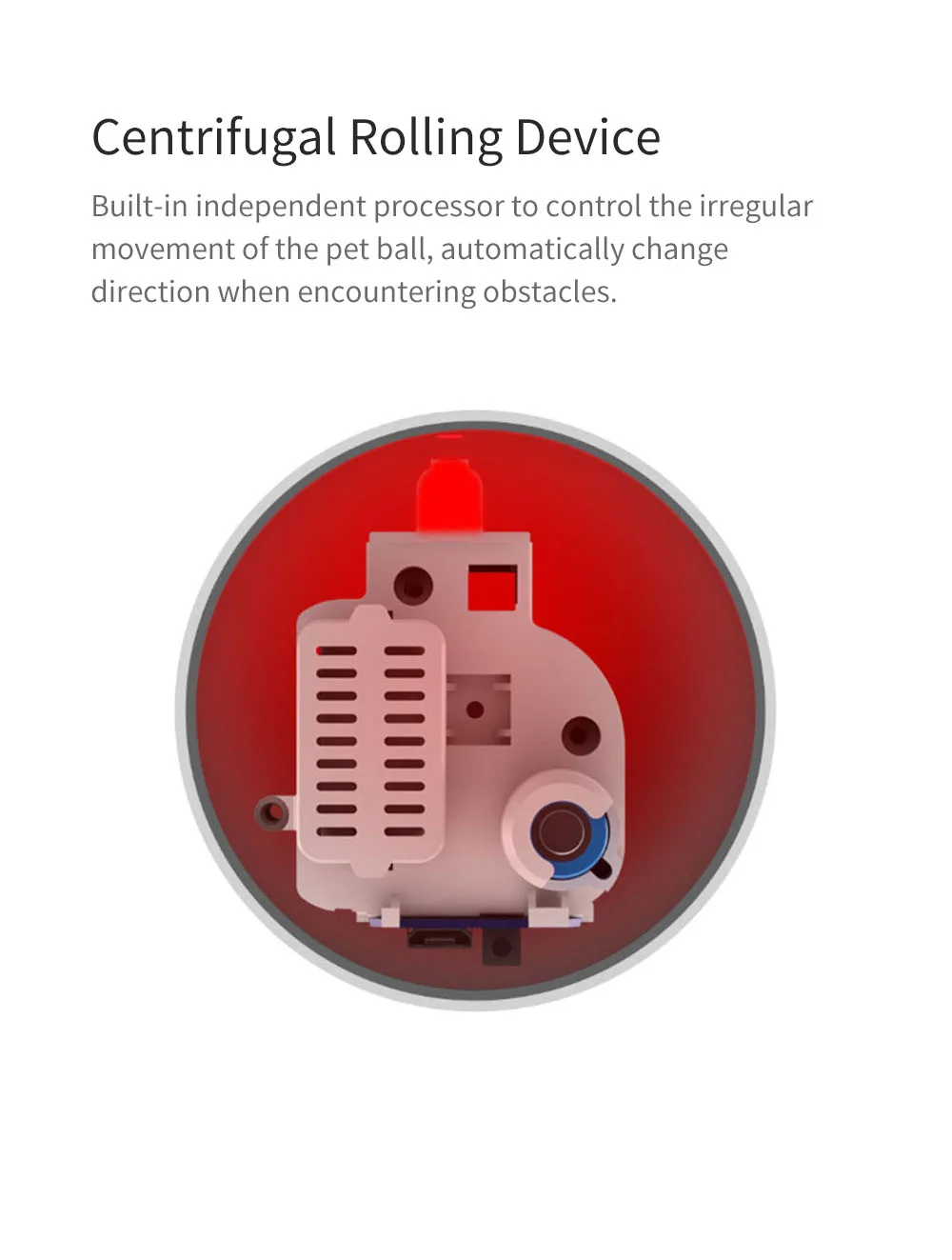 Newest Xiaomi Petoneer Pet smart companion ball Cat Toy Built-in catnip box Irregular scrolling funny cat artifact Smart pet toy (2)