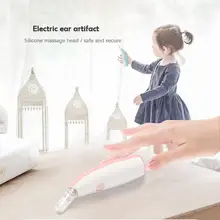 Многоразовые светящиеся ушные вкладыши для удаления воска безопасный Электрический ушной артефакт с силиконовой массажной головкой для ежедневной уборки ушей
