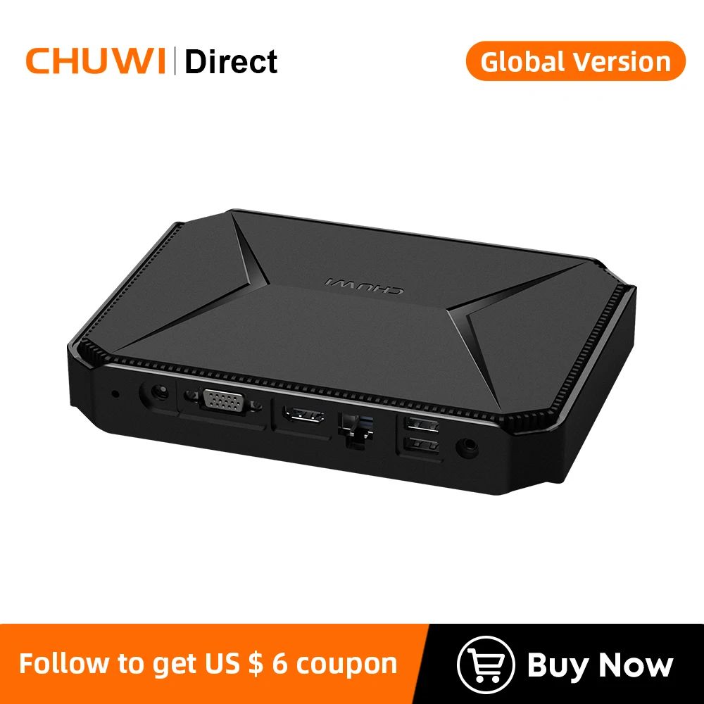 CHUWI HeroBox Mini PC Intel Celeron J4125 Quad Core 8GB RAM