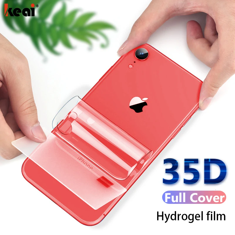 

35D Full Cover Hydrogel Film For iPhone X XS MAX XR Screen Protector For iPhone 7 8 6 6s Plus Protective Soft Film Not Glass
