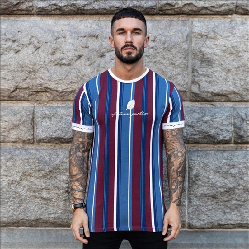 

New Workout Clothes Cotton Gyms T Shirts Mens Short Sleeve T-shirt Muscle Gyms Fitness Clothing Bodybuilding Tops