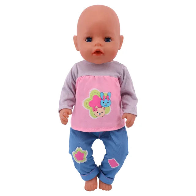  Doll Baby Clothes Unicorn Kitty Dress Fit 18 Inch American&43 CM Reborn New Born Baby Doll OG Girl Doll Russia DIY Gift`s Toy b1081