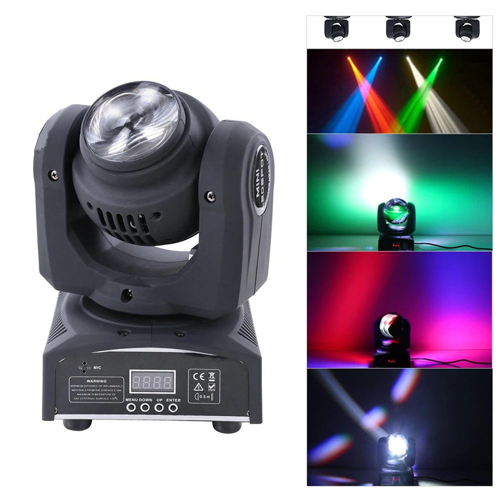 

Stage Light Mini Moving Head Light LED Party Light Double Sides DMX512 15/21 Channels for KTV Club Bar Party DJ Show Bands