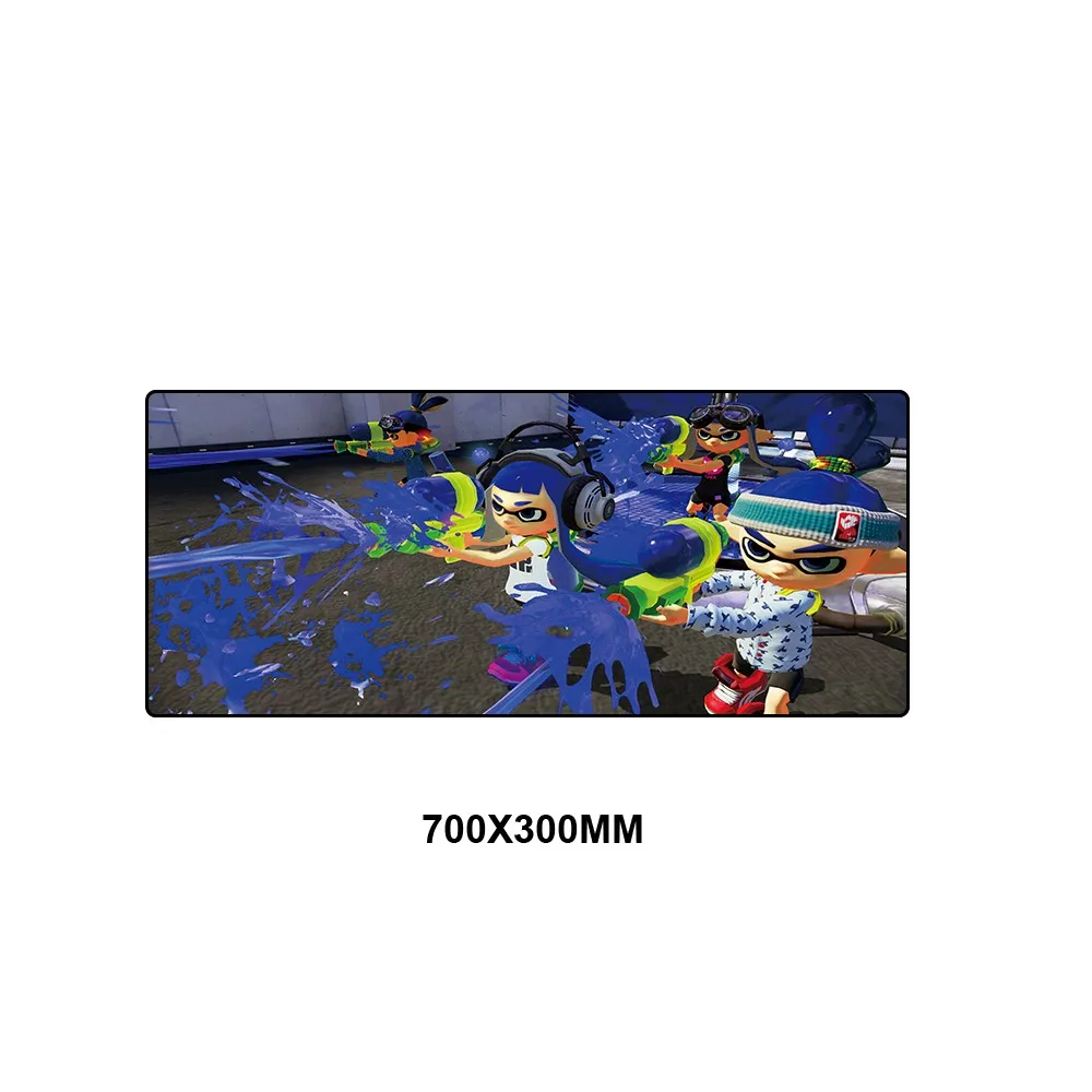 PSZS-021 Splatoon, большие игровые коврики, аниме геймер, коврик для мыши, коврик для мыши, Нескользящий Резиновый, запирающий край, компьютер, ПК, клавиатура, коврик для мыши, большой - Цвет: PSZS-021