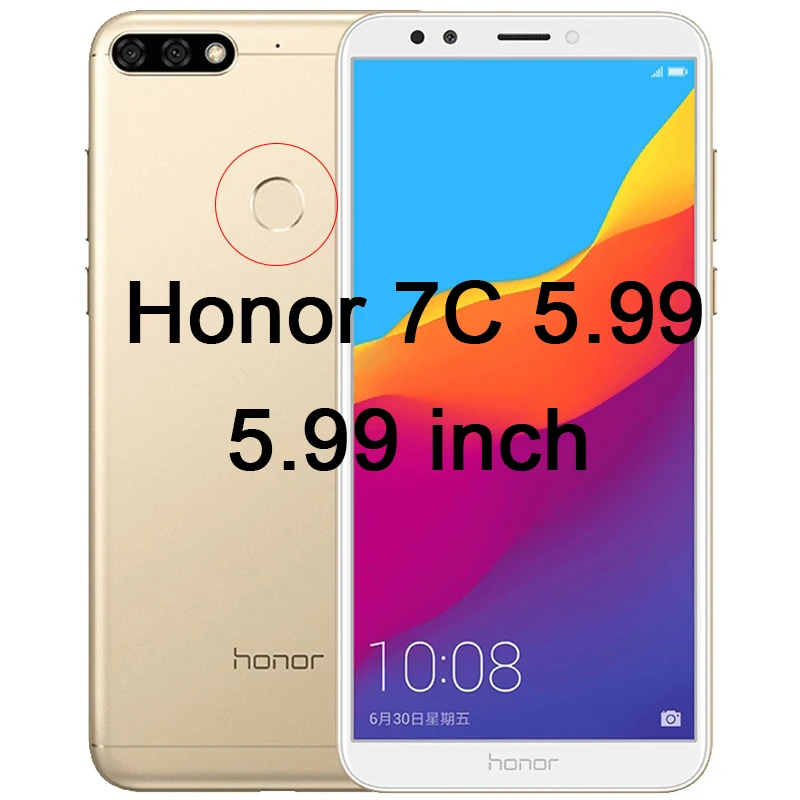 9H HD прозрачное закаленное стекло протектор экрана для Honor 7C 8A 7A 6A Pro защитное стекло на huawei Honor 5A 4A - Цвет: Honor 7C LND L29