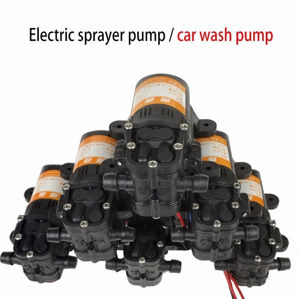 70PSI 3.5L/min DC 12 V прочный черный мембранный Водяной распылитель высокого давления для автомойки 12 V сельскохозяйственный Электрический водяной насос