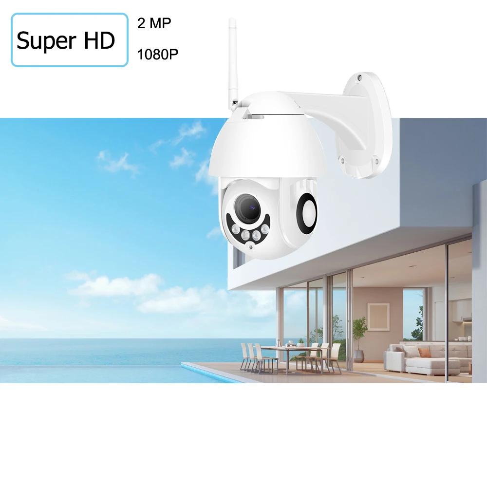 HD 1080P Wifi IP камера облачная беспроводная камера безопасности уличная 2MP CCTV камера видеонаблюдения аудио Onvif 30 м ИК ночного видения P2P