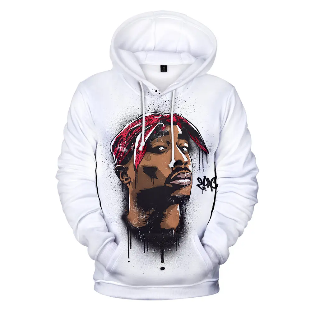 

Hip Hop 2pac 3d Hoodie Sweatshirt For Men Spring Pullovers Print Rapper Tupac Hoodies Long Sleeve Tops Brand Jacket Clothes