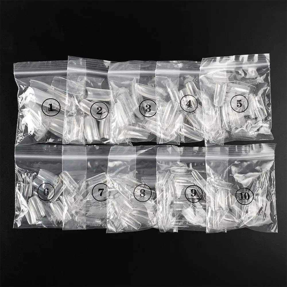 500pc Clear 500 шт./компл. накладные ногти французский Ложные акриловый Фрезер для ногтей cо шлифовальными советы для лака для ногтей, наращивания на заколках на всю/половина крышка для ногтей УФ-гель для ногтей Маникюр Nail Art инструменты - Цвет: 500pc Clear
