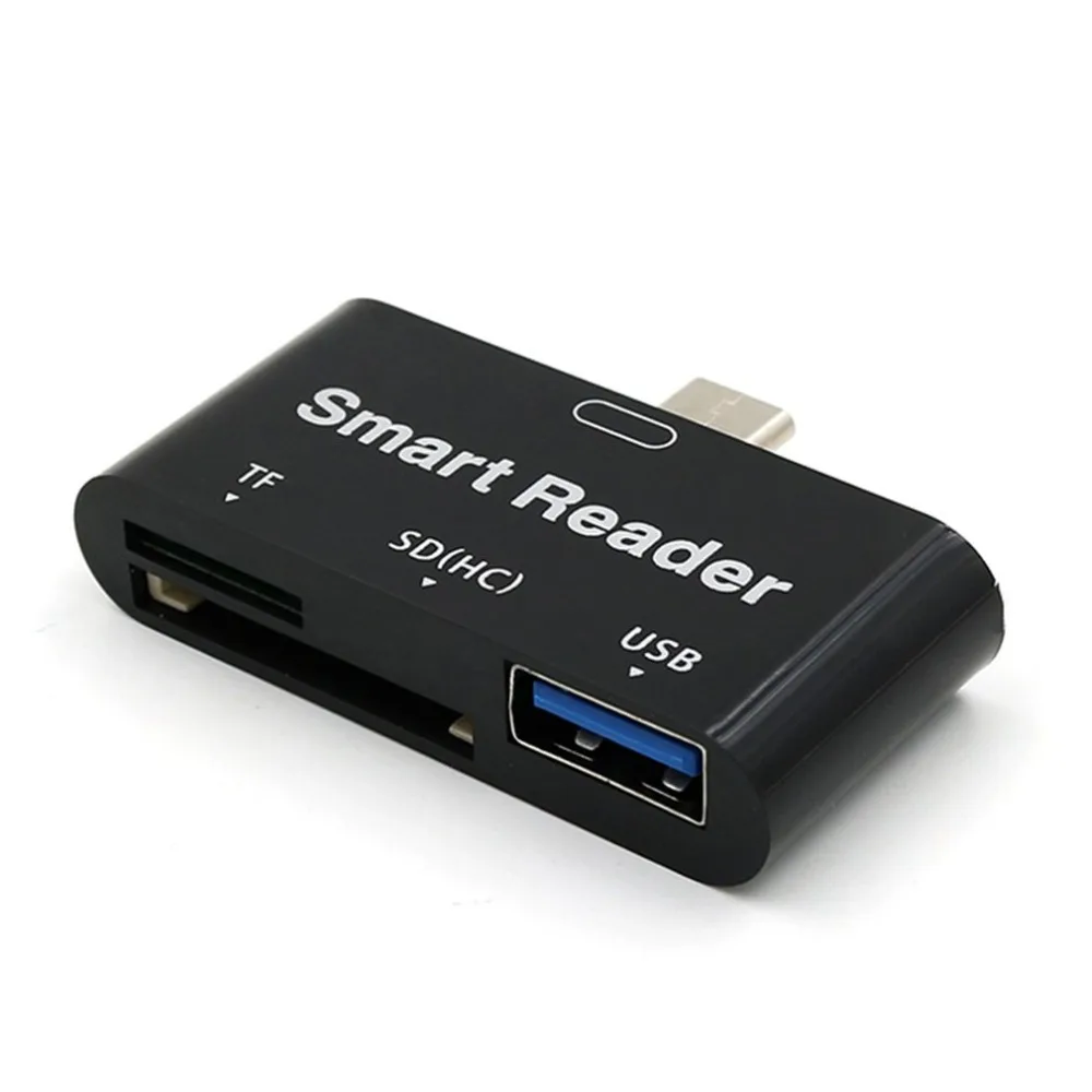 Type C и Micro USB и USB 3 в 1 OTG кард-ридер высокоскоростной USB2.0 Универсальный OTG TF/SD для Android компьютера удлинители