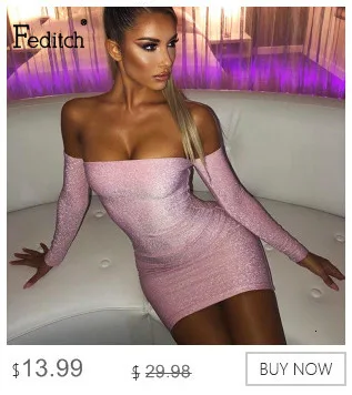 Feditch блестящее яркое облегающее сексуальное платье для женщин с глубоким v-образным вырезом тонкое мини-платье осеннее платье без рукавов необычное платье для вечеринки