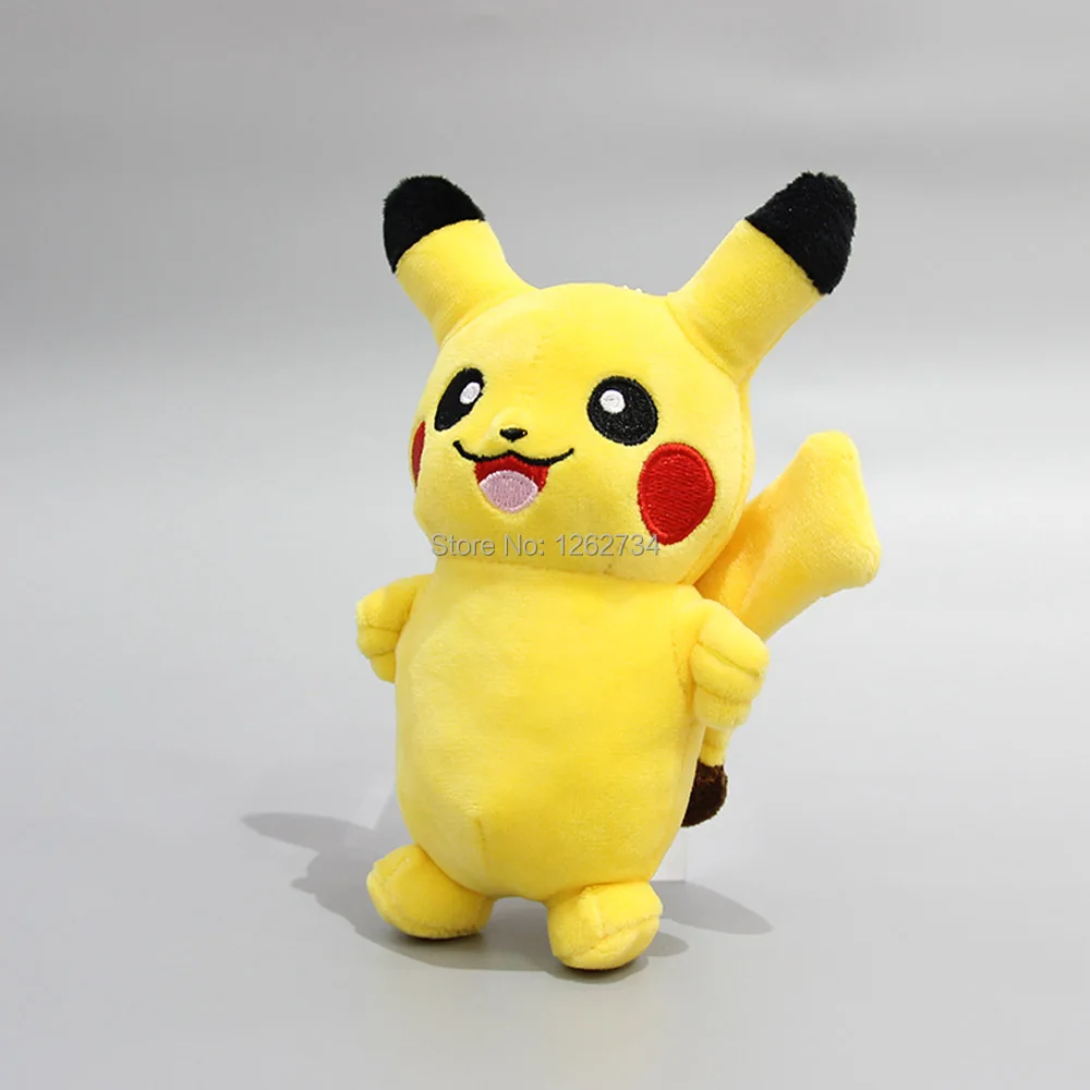 2 шт. стоящий Пикачу Eevee 12 см плюшевый брелок-подвеска плюшевый рисунок с куклой в розницу