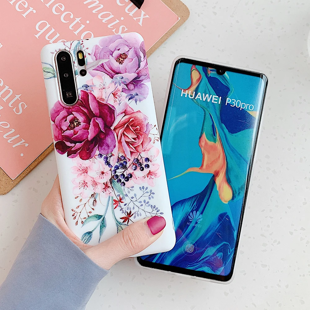 Винтажный чехол для телефона Huawei P20 P30 Lite P40 Pro Mate 20 Nova 4 5i мягкий матовый IMD