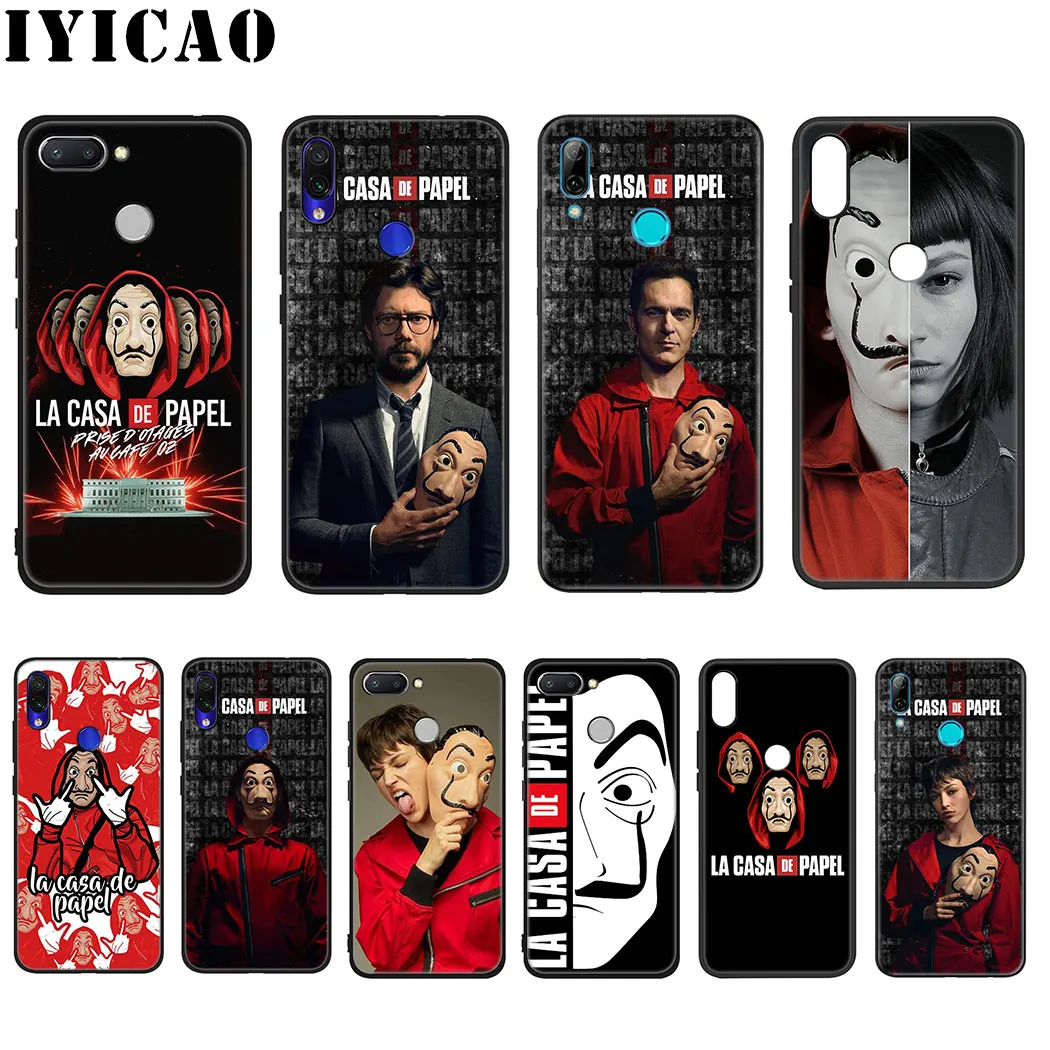 La casa de papel Money Heist Soft Silicone Case for Xiaomi Redmi Note 5 6 7 8 Pro 8T 4X 5A Prime TPU Cover | Мобильные телефоны и