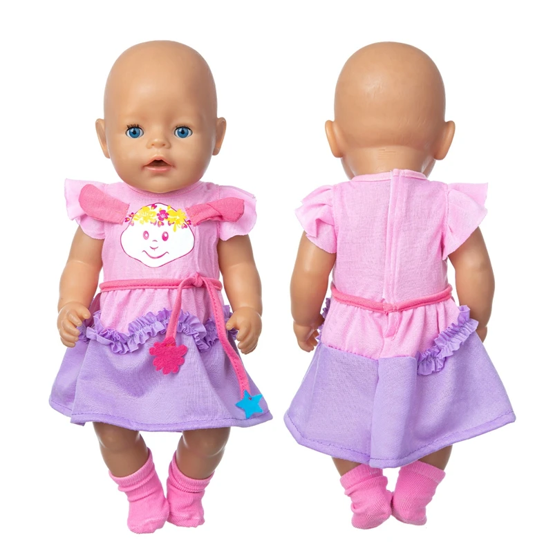 Suit Doll Clothes Fit 17 inch For 43cm Baby New Born Doll Clothes doll accessories doll clothes